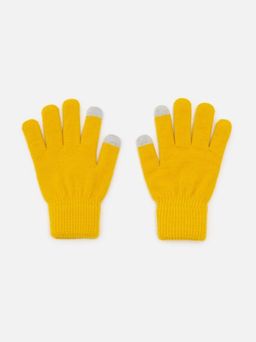 Перчатки детские для девочек Andar желтый 20236420029