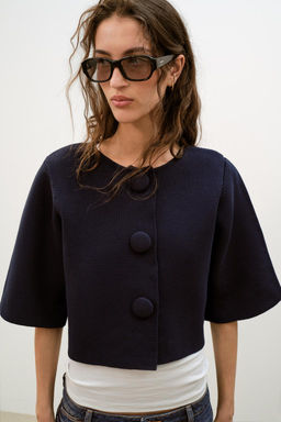 SHORT KNIT CARDIGAN - Zara фото 18