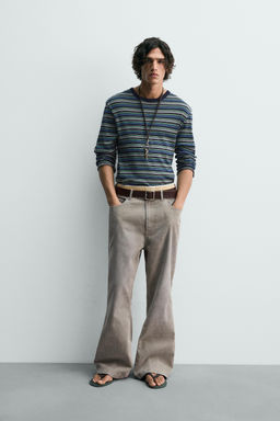 RIBBED STRIPED T-SHIRT