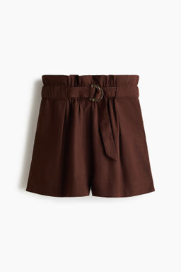 Pantal?n corto paper bag con cintur?n - H&m фото 2