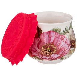 БАНОЧКА С СИЛИКОНОВОЙ КРЫШКОЙ LEFARD МАКИ 180 МЛ  фото 3