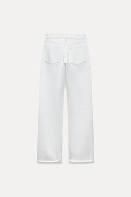 TRF WIDE-LEG MID-RISE FULL LENGTH JEANS - Zara фото 35