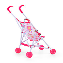 Коляска для кукол трость, прогулочная, цвет розовый