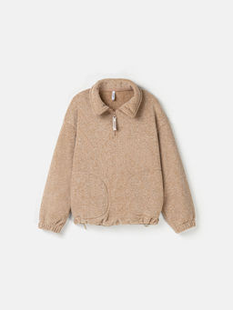 Олимпийка флисовая Бежевый меланж 7+ - Bungly фото 4