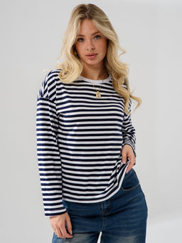 Лонгслив тельняшка 100% хлопок - Оптима фото 5