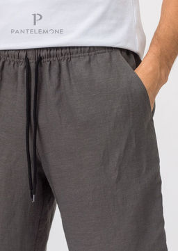 100% лён. Мужские шорты. Серый - Pantelemone фото 2