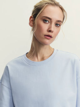 Футболка оверсайз из футера / Zarina  фото 6