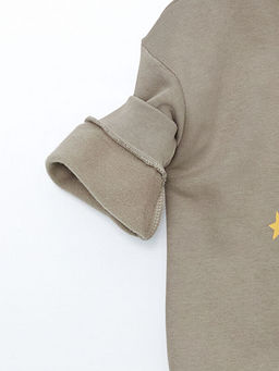 Bisiklet Yaka Bask?l? Erkek Bebek Sweatshirt ve E?ofman Alt 2li - Waikiki фото 3