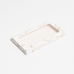 Цена за 5 шт. Коробка для шоколада, кондитерская упаковка, 8 Марта, с окном, 17.3?8.8?1.5 см