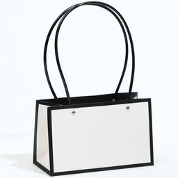 Цена за 10 шт. Сумка для цветов Белая влагостойкая, 22×10.5×13.5 см