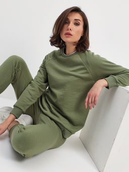 Свитшот женский KATHARINA KROSS KK-SK-008K-оливковый фото 6