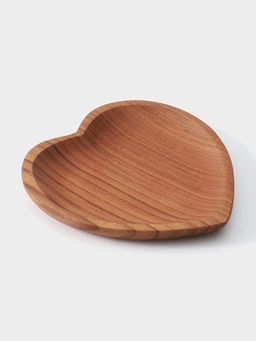 Тарелка Сердце, 16?16?2 см, тиковое дерево