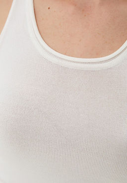 Укороченный белый топ - Incity фото 9