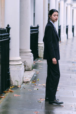 PINSTRIPE STRAIGHT LEG TROUSERS - Zara фото 2