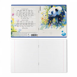 Цена за 10 шт. Тетрадь школьная ученическая ErichKrause Flower Panda, 24 листа, линейка (в плёнке по 10 шт.)_MIX-PACK фото 8