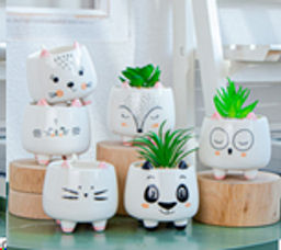 Кашпо 8х6,5х8 см Животные / WN35 /уп 6/96/ (1) - Галеонтрейд фото 2