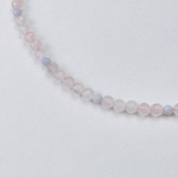 Колье из Розового кварца и Голубого агата 45 см +