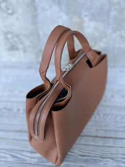 Женская кожаная сумка тоут 3120 Браун