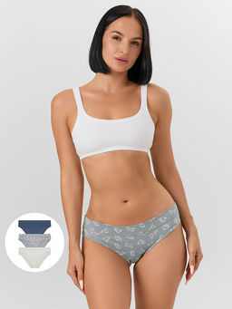 Трусы слипы женские в наборе, 3 шт