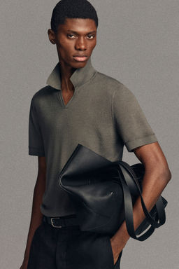 POLO DE LANA MERINO CON CUELLO ABIERTO - H&m фото 5