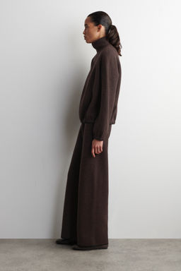 PANTAL?N WIDE LEG DE LANA MERINO HERVIDA - H&m фото 6