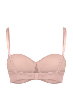 Pudra Tekli Micro Dantel Detayl? Ekstra Push Up Straplez Sutyen THMSS26SU00004