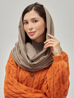 в составе шерсть Большой, мягкий, теплый двусторонний меланжевый однотонный палантин