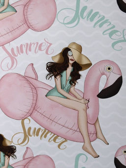 ОБЛОЖКА ДЛЯ ПАСПОРТА Flamingo Summer, плотность 560 мкм