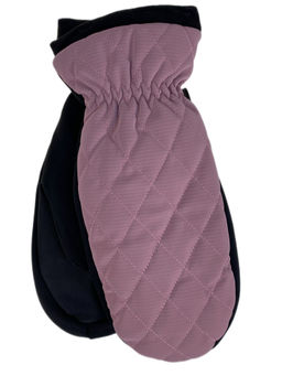 Зимние женские варежки с подкладом из искусственного меха, цвет розовый