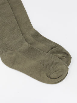 Гольфы р.35-40 Рубчик Оливковые - Krumpy фото 3