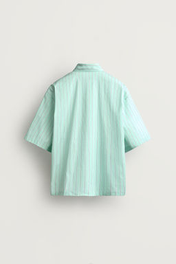CAMISA BOXY FIT GR?FICOS ESTAMPADOS / Verde - Zara фото 8