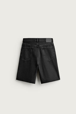 BERMUDA DENIM STRAIGHT FIT / Negro - Zara фото 7