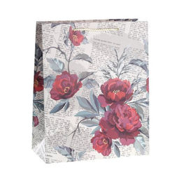 Цена за 12 шт. Пакет подарочный 26x32x12см Цветы / 5117L /уп 12/384/ - Галеонтрейд фото 4