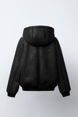 DOUBLE-FACED HOODED JACKET - Zara фото 4