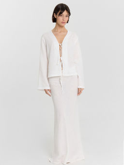 Юбка женская молочная