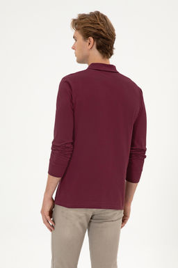 Erkek Bordo Basic Sweatshirt Sepette S_rpriz _ndirim - U.s. polo assn фото 5