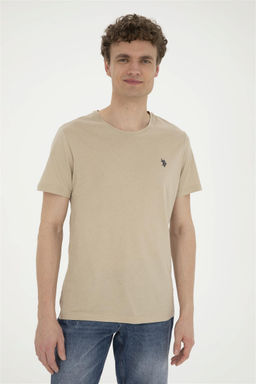 Мужская базовая футболка светло-хаки Неожиданная скидка в корзине - U.s. polo assn фото 3