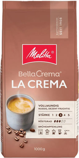 Melitta. Bella Crema. La Crema (зерновой) 1 кг. мягкая упаковка
