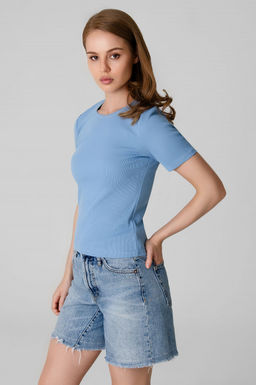 Арт.3203/4 Футболка женская 42-48 (4 шт) Цвет:Голубой - Калинка фото 5