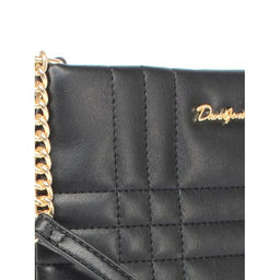 Сумка женская искусственная кожа DJ-7014-1-BLACK, 1отд, плечевой ремень, черный SALE 257791 - Adelia фото 4