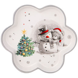 ТАРЕЛКА AGNESS С НОВЫМ ГОДОМ! ФИГУРНАЯ 15*2,5 СМ