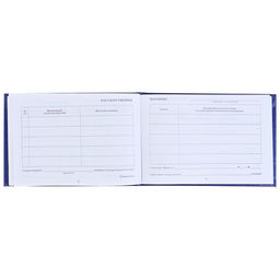 Цена за 3 шт. Зачетная книжка для ВУЗ 140×100 мм, Calligrata, жёсткая обложка, бумвинил, цвет синий