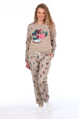 Женская пижама с брюками и кофтой 144