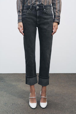 ZW COLLECTION SLIM MID-WAIST JEANS - Zara фото 13
