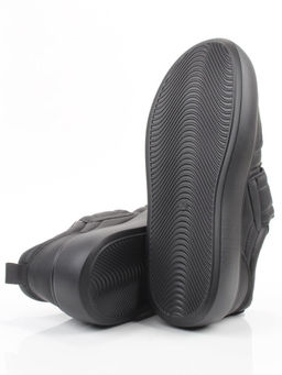 03-YH462-3 BLACK Полуботинки спортивные демисезонные женские (натуральная кожа)