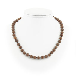 Авантюрин коричневый, круглые 8мм, бусы 45..50см