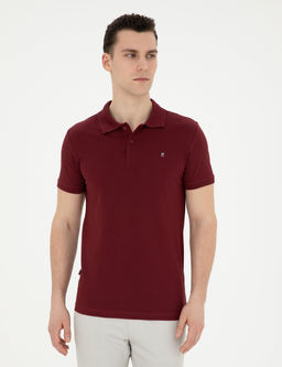 Bordo Slim Fit Basic Ti__rt