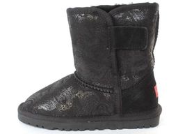 02-B6237-6051Z-6BM-1 BLACK Сапоги зимние женские (натуральная кожа, натуральный мех) - Фабричный китай фото 3