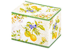 Банка для сыпучих продуктов 300 мл 12*9,5*9 см Лимоны с откидной бамбук.крышкой NEW BONE CHINA - Elan gallery фото 18