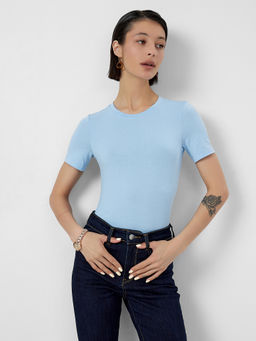 Футболка женская голубая - Mark formelle фото 5